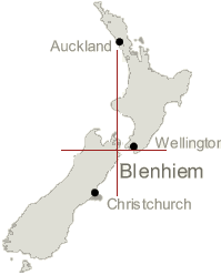 Map of New Zealand